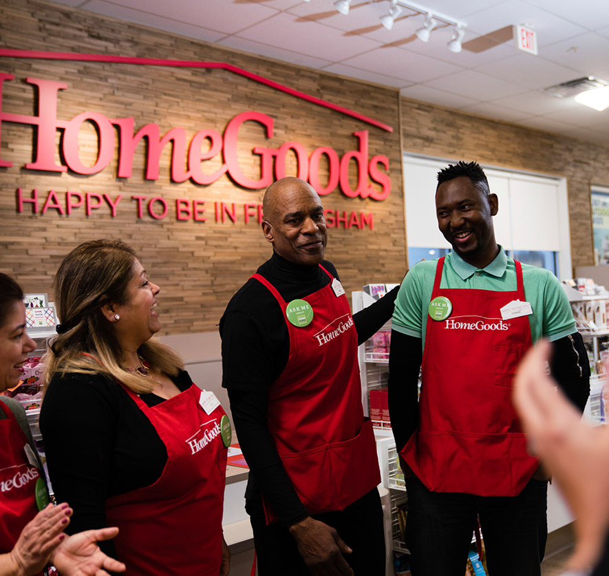 about-our-company-tjx-inclusion-and-diversity TGX employees at a Home Goods store